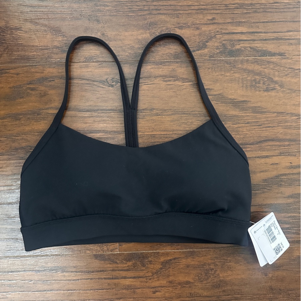 NWT Lululemon Black Flow Y Bra Nulu *Light Support* A-C Cups Size 6
